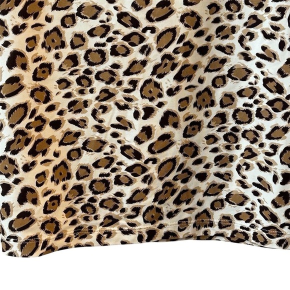 Chicos Travelers Animal Print Leopard Round Neck Tank Top Womens 1 Medium - Picture 3 of 9